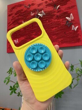 Yellow Pop It Case for iPhone